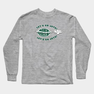 NY Jets Football Let's Go Jets Good Things Take Time Long Sleeve T-Shirt